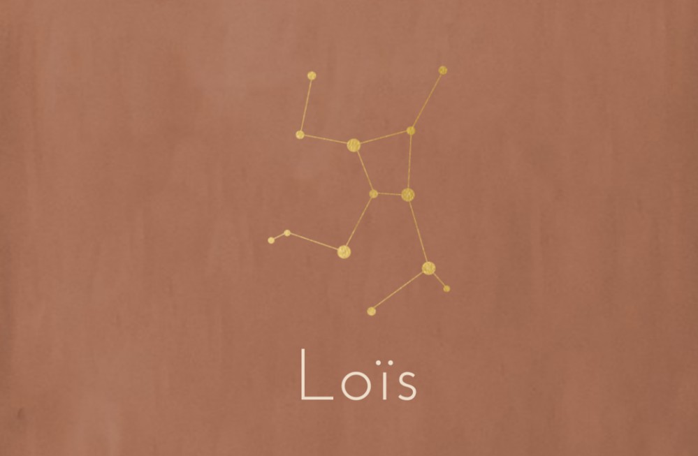 Loïs sterrenbeeld kaartje